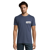 T-shirt manches courtes Homme coton 190g Imperial - personnalisé cœur et dos - Denim