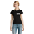 T-shirt manches courtes Femme coton 190g Imperial - personnalisé cœur et dos - Noir