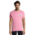 T-shirt manches courtes Homme coton 190g Imperial - personnalisé cœur et dos - Rose Orchidée